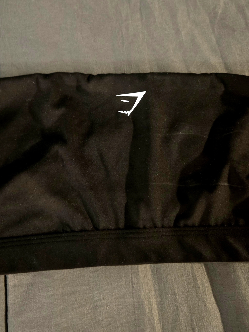Gymshark Black Seamless Midi Tube Top Bandeau - Size M